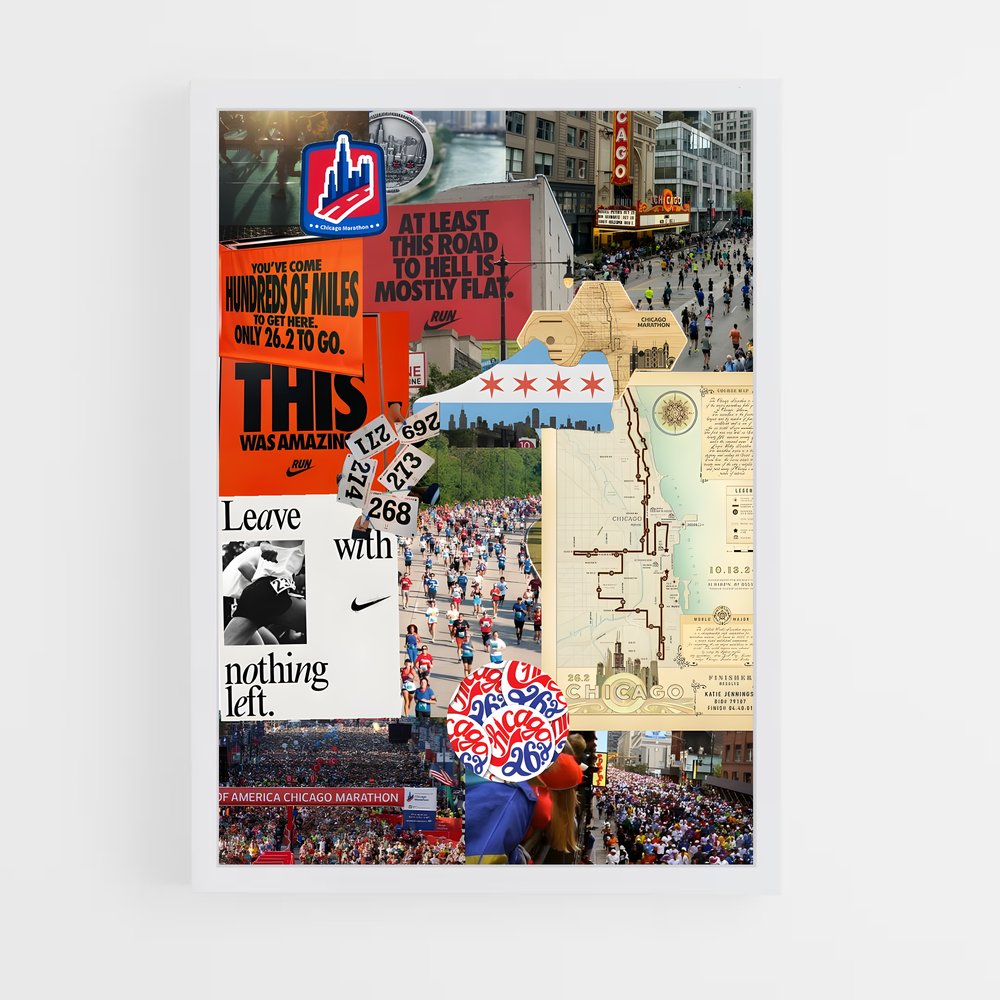 Poster Esprit de Marathon – affiche Athlétisme (vue 3)